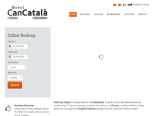 Tablet Screenshot of hotelcancatala.com